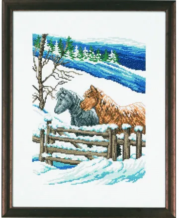 Permin Broderiset Bild Winterfolden 29x37cm
