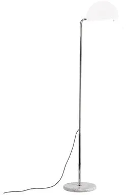 DCWéditions Mezzaluna Golvlampa Krom/Vit