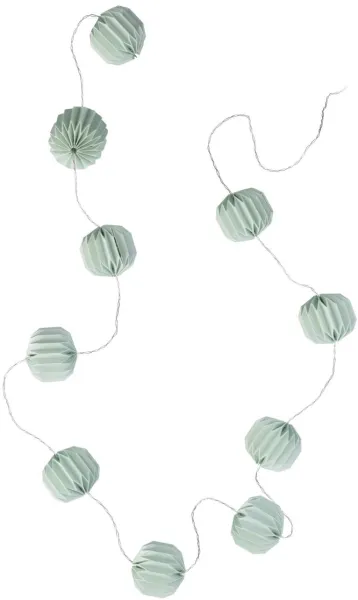 Yulia, ljusslinga, grön, H15x10x250 cm