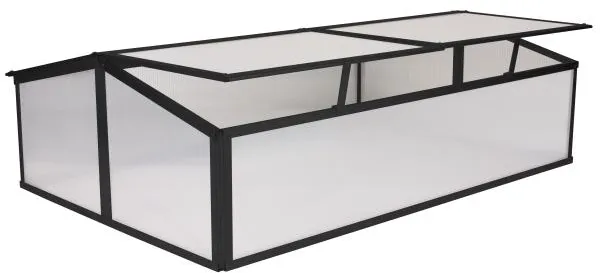 Mini-växthus svart 120x80x37cm