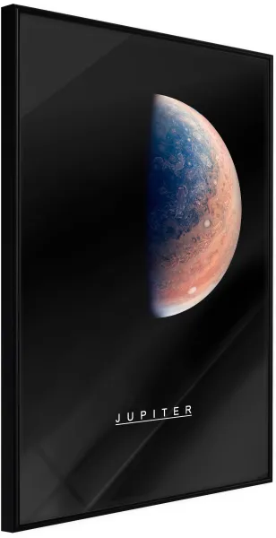 ARTGEIST Affisch med ram - Solsystemet: Jupiter Svart 30x45