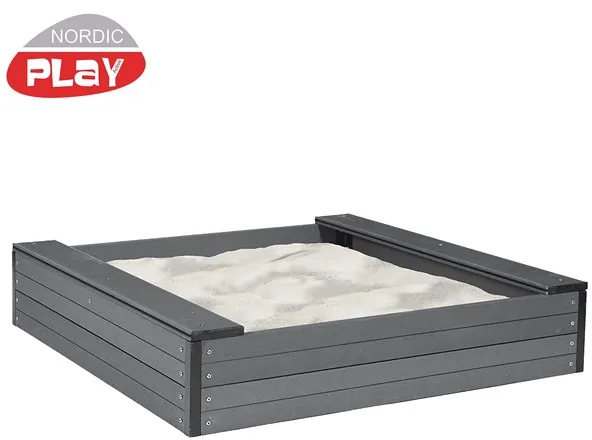 Nordic Play Sandlåda WPC 120 x 120 x 24 cm